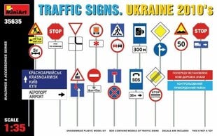 Līmējams modelis MiniArt 35635 TRAFFIC SIGNS. UKRAINE 2010's 1/35 цена и информация | Склеиваемые модели | 220.lv