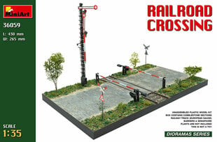 Līmējams modelis MiniArt 36059 Railroad Crossing 1/35 цена и информация | Склеиваемые модели | 220.lv