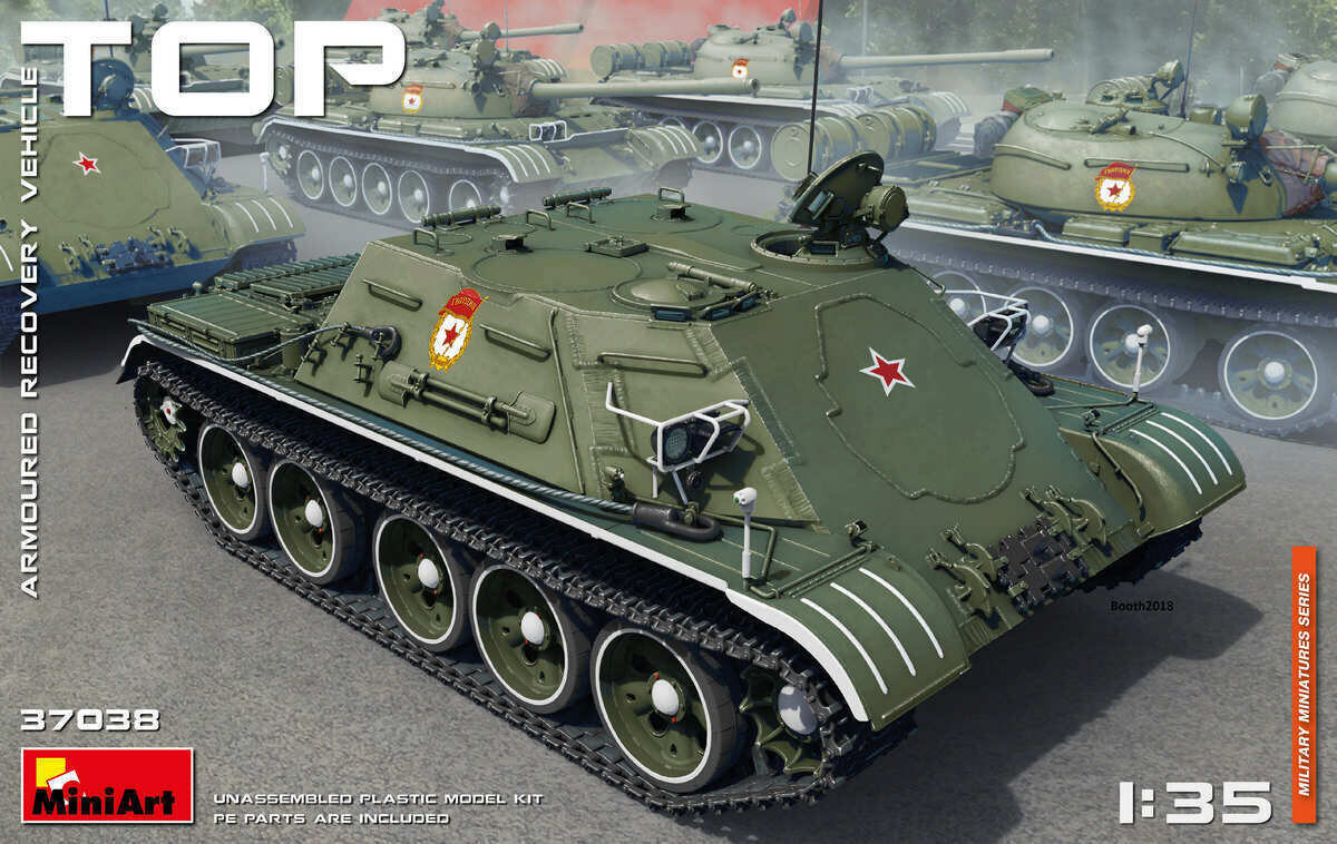 Līmējams modelis MiniArt 37038 TOP Armoured Recovery Vehicle 1/35 cena un informācija | Līmējamie modeļi | 220.lv