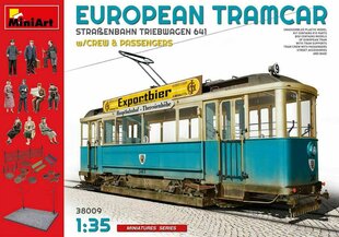 Līmējams modelis MiniArt 38009 European Tramcar with Crew & Passengers 1/35 цена и информация | Склеиваемые модели | 220.lv
