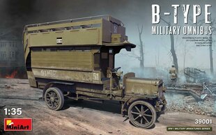 Līmējams modelis MiniArt 39001 B-Type Military Omnibus 1/35 cena un informācija | Līmējamie modeļi | 220.lv