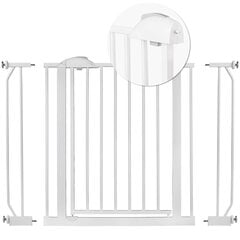 Ворота безопасности 75-105 cm белые цена и информация | Товары для безопасности детей дома | 220.lv