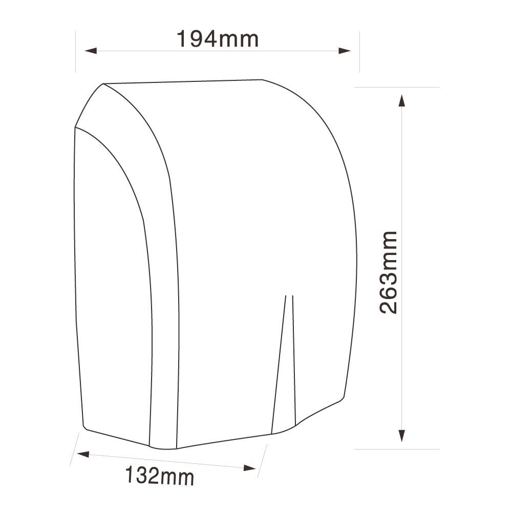 Roku žāvētājs Faneco, 1500 W MISTRAL PRO, Black cena un informācija | Vannas istabas aksesuāri | 220.lv