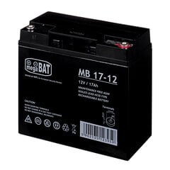 MPL megaBAT MB 17-12 UPS battery Lead-acid accumulator VRLA AGM Maintenance-free 12 V 17 Ah Black цена и информация | Аккумуляторы | 220.lv