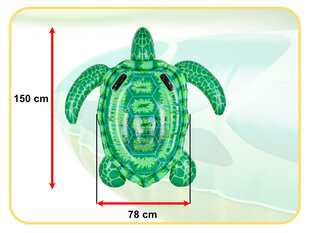 Materac dmuchany do pływania ponton żółw INTEX 150cm cena un informācija | Piepūšamās rotaļlietas un pludmales preces | 220.lv