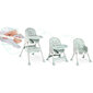 Augsts krēsls ar galdu un priekšautiņu, zaļš cena un informācija | Barošanas krēsli | 220.lv
