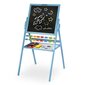 Divpusējs magnētisks - zīmēšanas dēlis 101 x 55 x 55 cm, zils cena un informācija | Attīstošās rotaļlietas | 220.lv