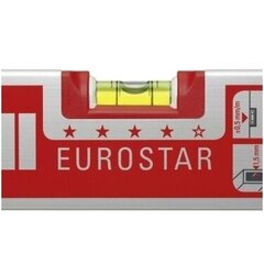 Līmeņrādis ar 3 mērierīcēm, ĶMI Eurostar (80 cm) cena un informācija | Rokas instrumenti | 220.lv