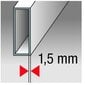 Līmeņrādis ar 3 mērierīcēm, ĶMI Eurostar (100 cm) cena un informācija | Rokas instrumenti | 220.lv