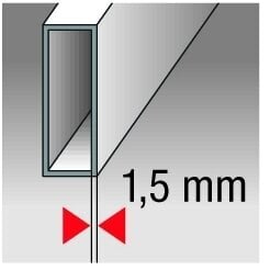 Līmeņrādis ar magnētiem, BMI Eurostar (150 cm) cena un informācija | Rokas instrumenti | 220.lv