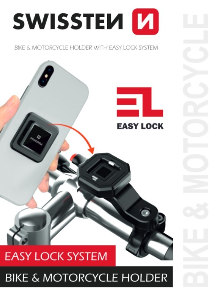 Swissten EASY LOCK BIKE Velosipēda turētājs mobilajam telefonam цена и информация | Auto turētāji | 220.lv