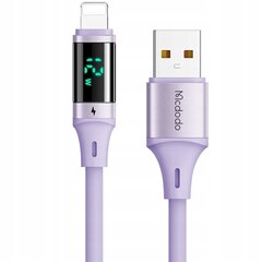 Mcdodo DIGITAL PRO USB kabelis ar Iphone 12W violets 1,2m цена и информация | Кабели для телефонов | 220.lv