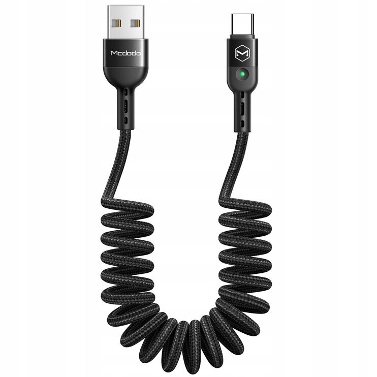 McDodo tālruņa kabelis QUICK CHARGE 4 USB TYP-C 1,8 m melns цена и информация | Savienotājkabeļi | 220.lv