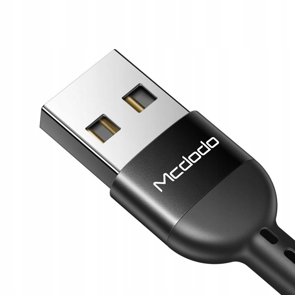 McDodo tālruņa kabelis QUICK CHARGE 4 USB TYP-C 1,8 m melns цена и информация | Savienotājkabeļi | 220.lv