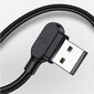 McDodo tālruņa kabelis Ātra uzlāde, 90° leņķis, LED micro USB 1,8 m cena un informācija | Savienotājkabeļi | 220.lv