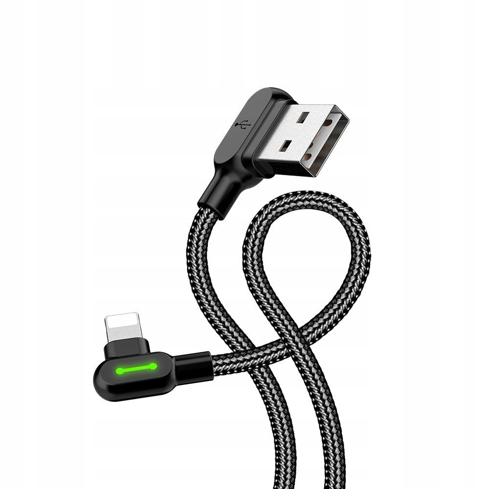 McDodo tālruņa kabelis Ātra uzlāde, 90° LED leņķis Iphone 3m цена и информация | Savienotājkabeļi | 220.lv