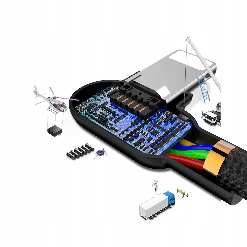 McDodo tālruņa kabelis Ātrā uzlāde, Cat 90° LED Iphone 1.8m cena un informācija | Savienotājkabeļi | 220.lv