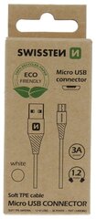 Кабель для зарядки и переноса данных Swissten Eco Friendly Fast Charge 3A Micro USB, 1.2 м цена и информация | Кабели для телефонов | 220.lv