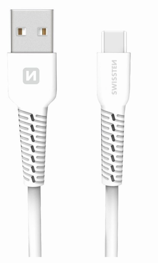 Swissten Eco Friendly Universāls Quick Charge 3.1 USB-C Datu un Uzlādes Kabelis 1.2m cena un informācija | Savienotājkabeļi | 220.lv