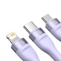 Baseus Flash Series, USB-C/Micro USB/Lightning, 1.2 м цена и информация | Кабели и провода | 220.lv