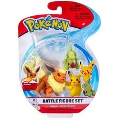 Pokemon Battle Figure Set Flareon Larvitar Pikachu цена и информация | Игрушки для мальчиков | 220.lv