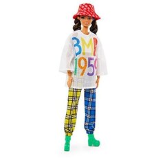 Barbie BMR1959 Кукла - Футболка сетки, клетчатая бегуна и шляпа ведра цена и информация | Игрушки для девочек | 220.lv