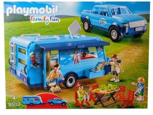 Playmobil 9502 - Pickup With Caravan Family Fun цена и информация | Конструкторы и кубики | 220.lv