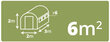 Rezerves plēve siltumnīcai, 2x3m (6m2), zaļa цена и информация | Siltumnīcas | 220.lv