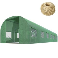 Dārza tunelis - siltumnīca, 3x6m (18m2), zaļš cena un informācija | Siltumnīcas | 220.lv