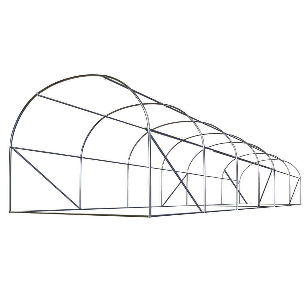 Dārza tunelis - siltumnīca, 3x6m (18m2), balts cena un informācija | Siltumnīcas | 220.lv