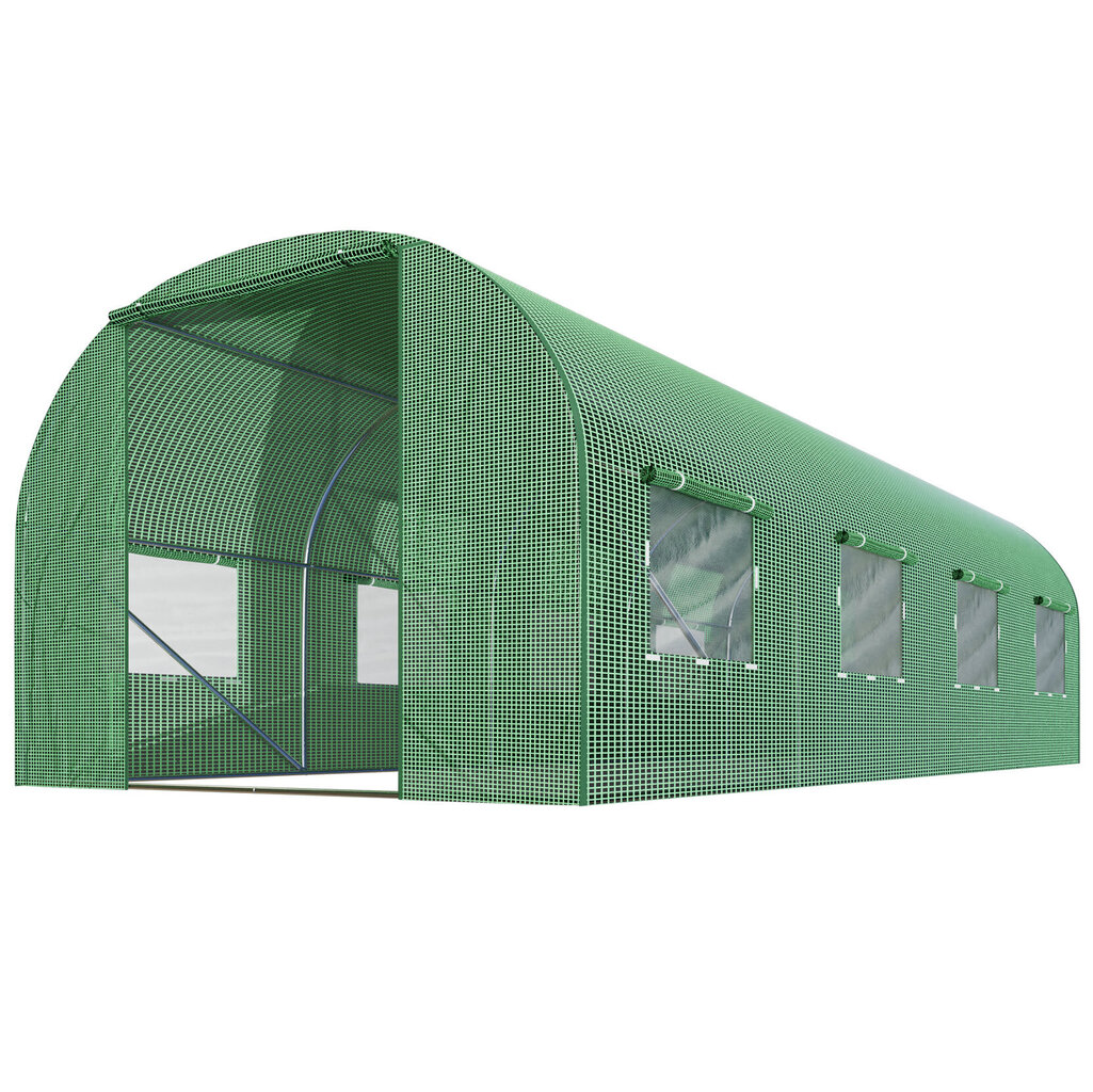 Dārza tunelis - siltumnīca, 2x4,5xH2m (9m2), zaļš cena un informācija | Siltumnīcas | 220.lv