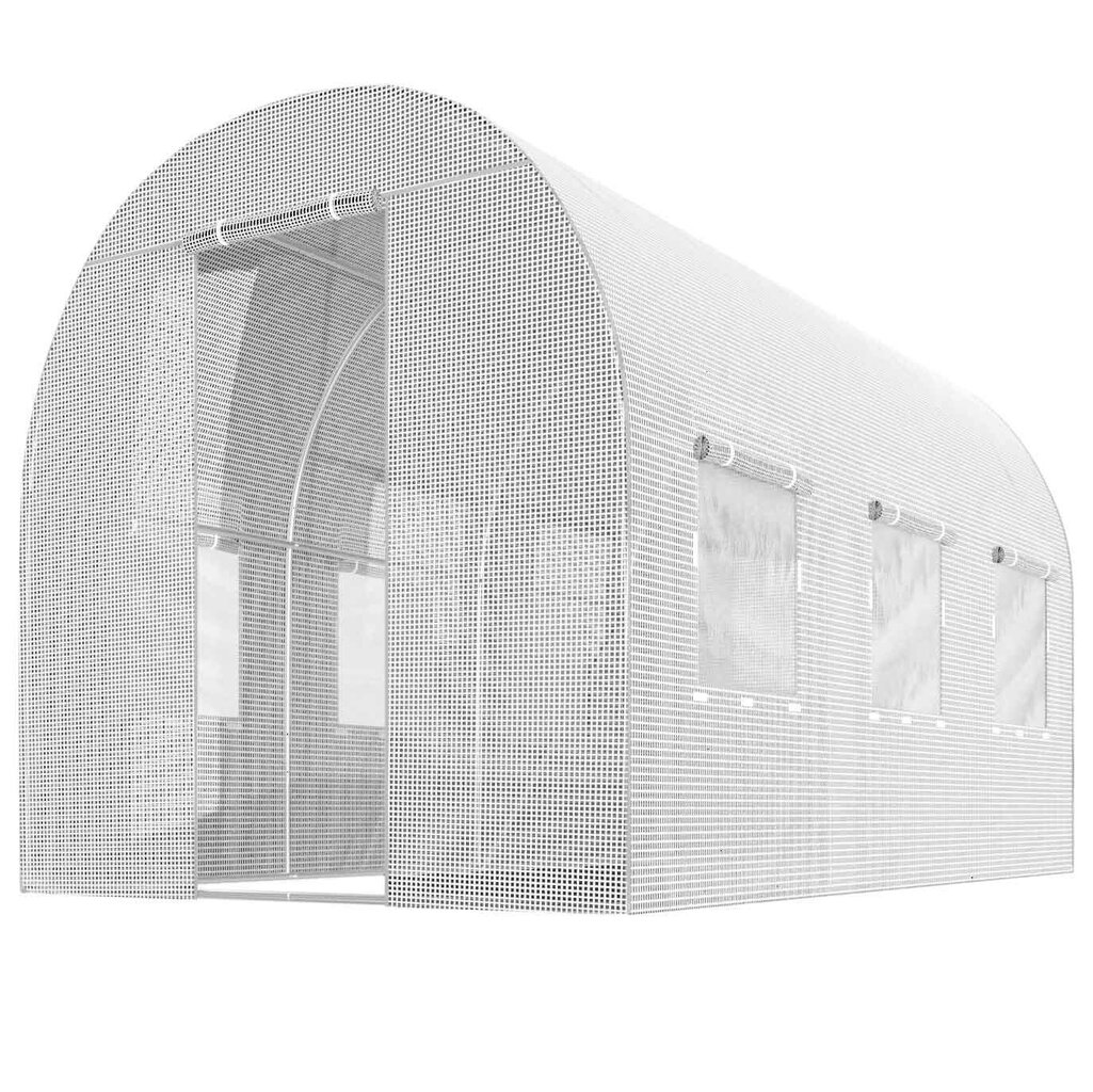 Dārza tunelis - siltumnīca, 2x3,5m (7m2), balts cena un informācija | Siltumnīcas | 220.lv