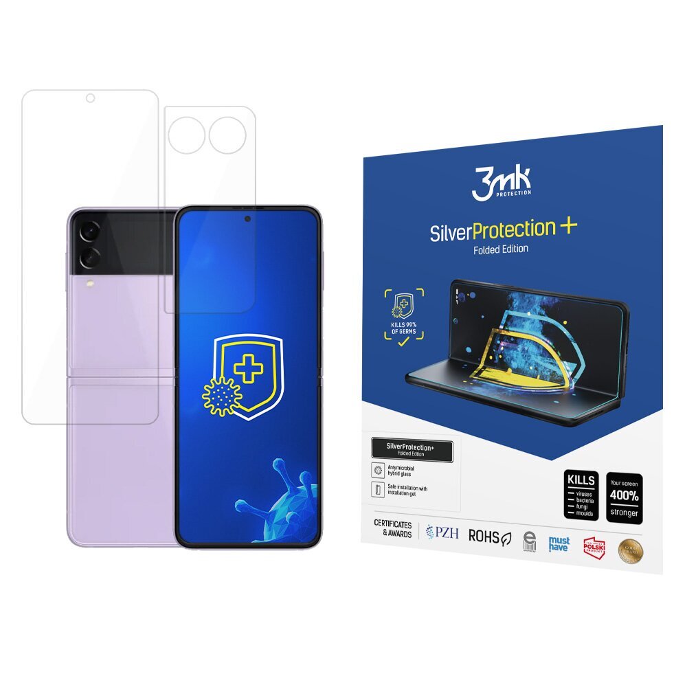 Samsung Galaxy Z Flip 3 5G - 3mk SilverProtection+ Folded Edition screen protector cena un informācija | Ekrāna aizsargstikli | 220.lv