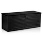 Dārza kaste, 143,5 x 57 x 53,5 cm, 390 l., melna cena un informācija | Komposta kastes un āra konteineri | 220.lv