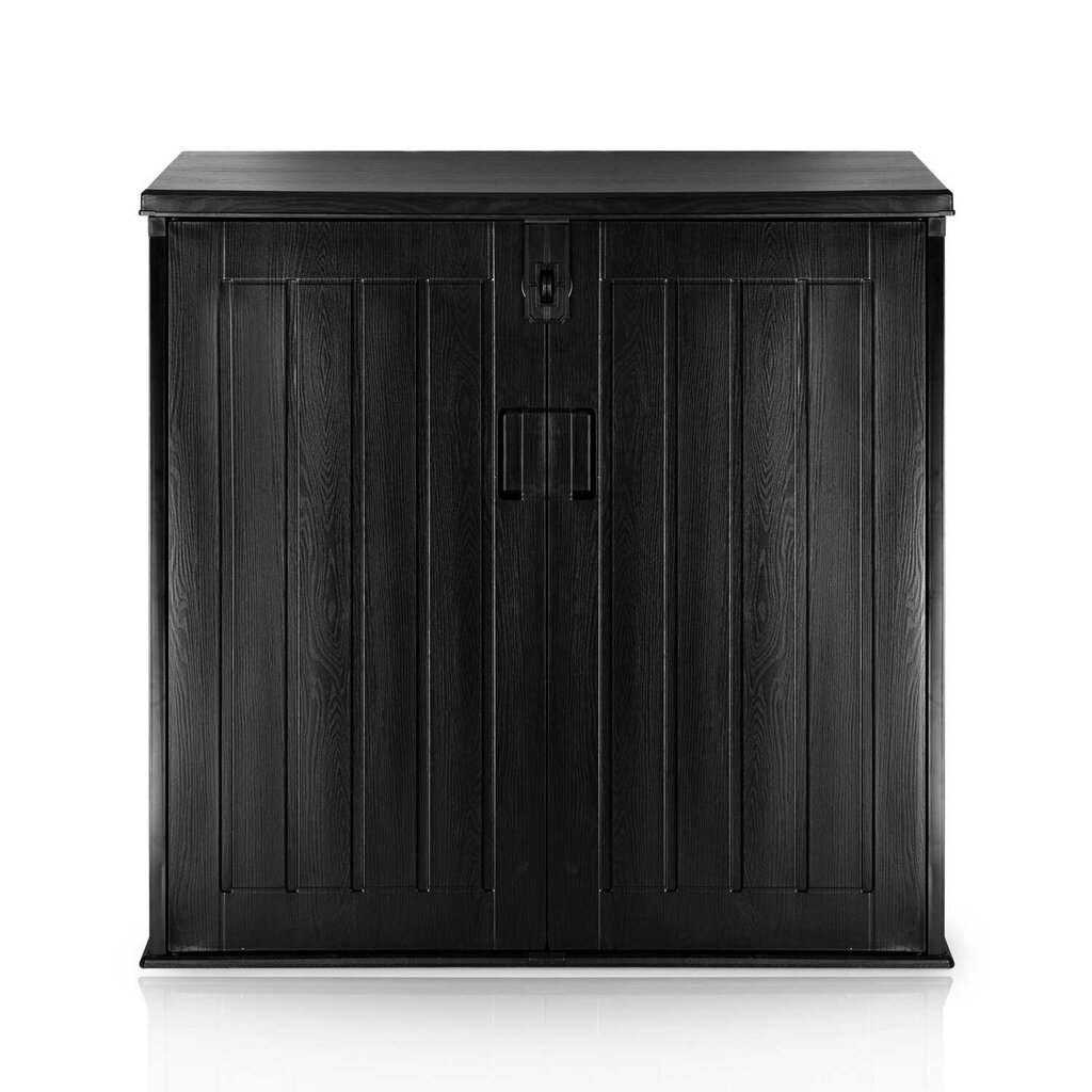 Dārza kaste, 116 x 112,5 x 71 cm., 775 L., melna цена и информация | Komposta kastes un āra konteineri | 220.lv