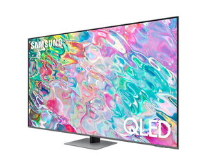 Samsung Q77B, 55'' QLED, 4K UHD, central feet, black/gray - TV cena un informācija | Televizori | 220.lv
