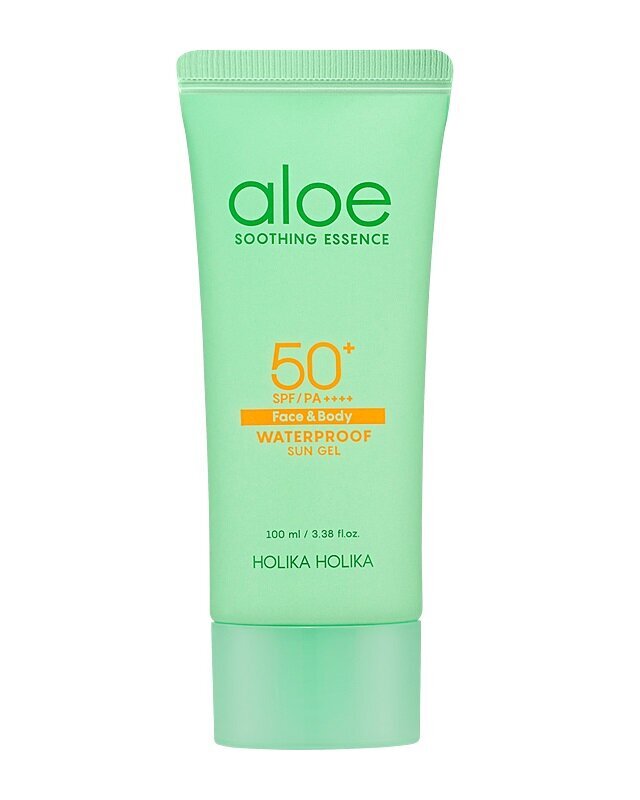 Ūdensizturīgs saules aizsargājošs gels, Holika Holika Aloe SPF50+ 100 ml cena un informācija | Sauļošanās krēmi | 220.lv