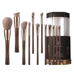 Eigshow Ecopro Набор кистей из 12 предметов Eco Coffee Makeup цена и информация | Кисти для макияжа, спонжи | 220.lv