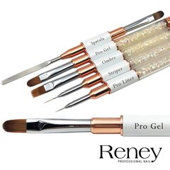 Овальная кисть для геля Reney Pro Gel AN07, 5,0*11,5 мм цена и информация | Средства для маникюра и педикюра | 220.lv