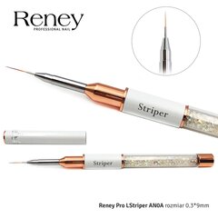 Профессиональная кисть для украшений Reney Pro Striper AN0A, 0,3*9 мм цена и информация | Средства для маникюра и педикюра | 220.lv