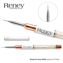 Кисть для украшения Reney Pro Liner, AN00, 0.3*5 мм цена и информация | Средства для маникюра и педикюра | 220.lv