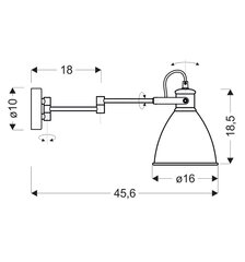 Candellux Espera настенный светильник 21-85238 цена и информация | Настенные светильники | 220.lv