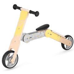 Balansa velosipēds-skrejritenis Spokey 2in1 Woo-Ride Multi, dzeltens/brūns cena un informācija | Balansa velosipēdi | 220.lv