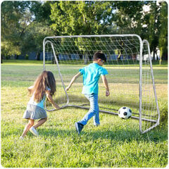 Futbola vārti + mērķtīkls, 215 x 153 x 76 cm. cena un informācija | Futbola vārti un tīkls | 220.lv