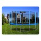 Dārza batuts ar tīklu un kāpnēm, 15 pēdas / 465 cm., Neo-Sport cena un informācija | Batuti | 220.lv