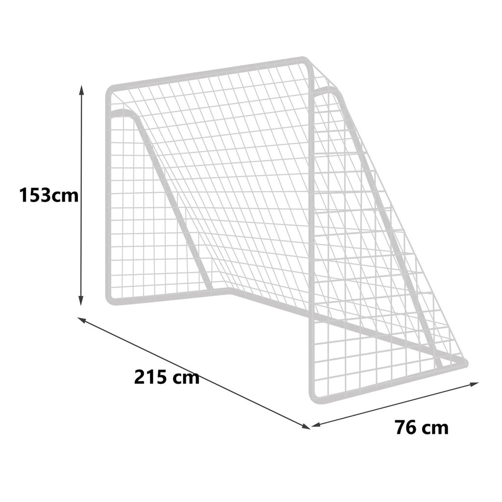 Futbola vārti, 215 x 153 cm cena un informācija | Futbola vārti un tīkls | 220.lv