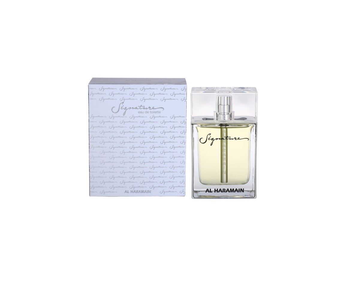 Tualetes ūdens Al Haramain Signature Silver EDT sievietēm/vīriešiem 100 ml cena un informācija | Sieviešu smaržas | 220.lv