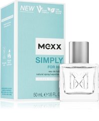 Tualetes ūdens Mexx Simply EDT vīriešiem 50 ml цена и информация | Мужские духи | 220.lv