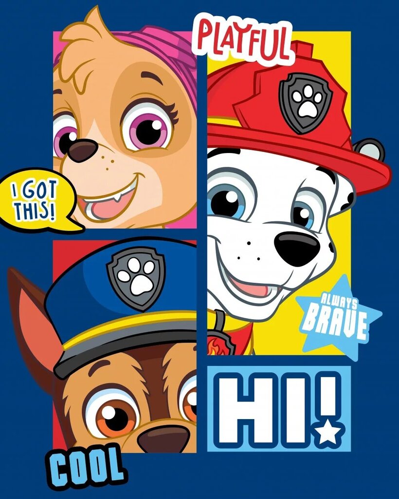 Paw Patrol sega 100x140cm cena un informācija | Gultas pārklāji, pledi | 220.lv