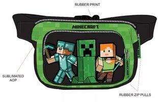 Vidukļa soma zēniem Minecraft 20cm cena un informācija | Skolas somas | 220.lv